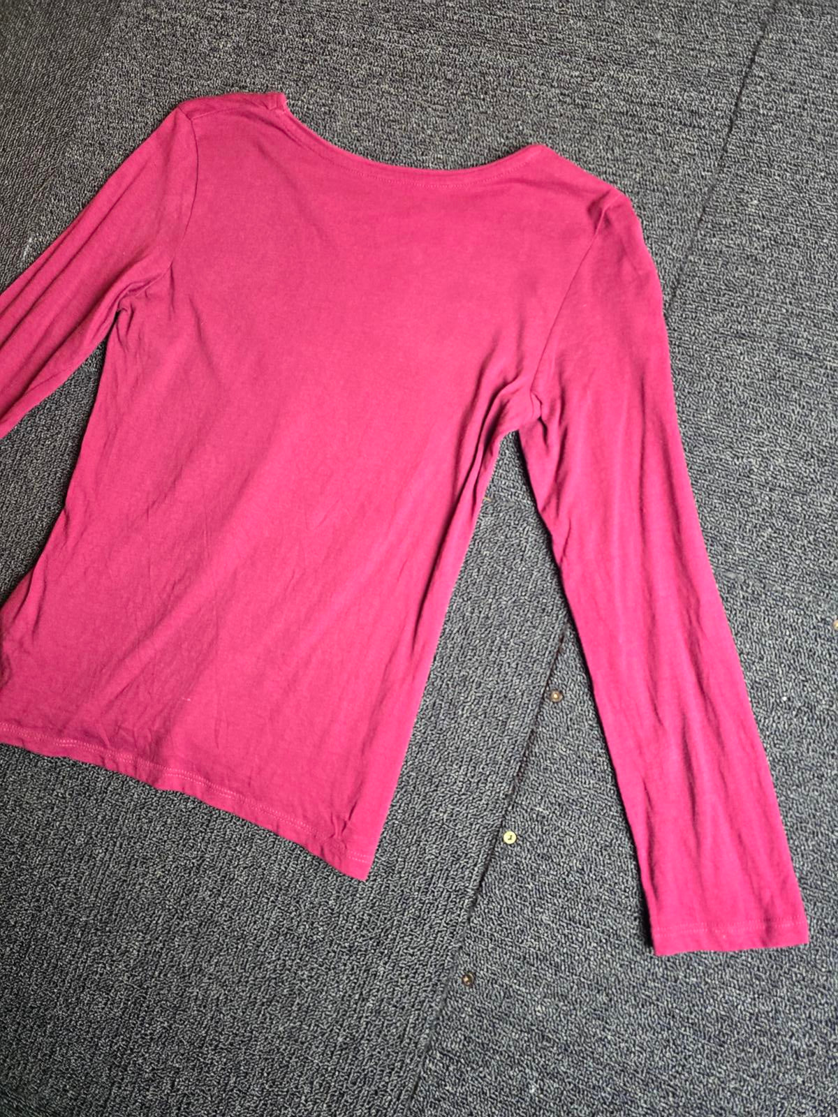 Primark Girls Purple & Gold Glitter Long Sleeved Tshirt age 10-11 years