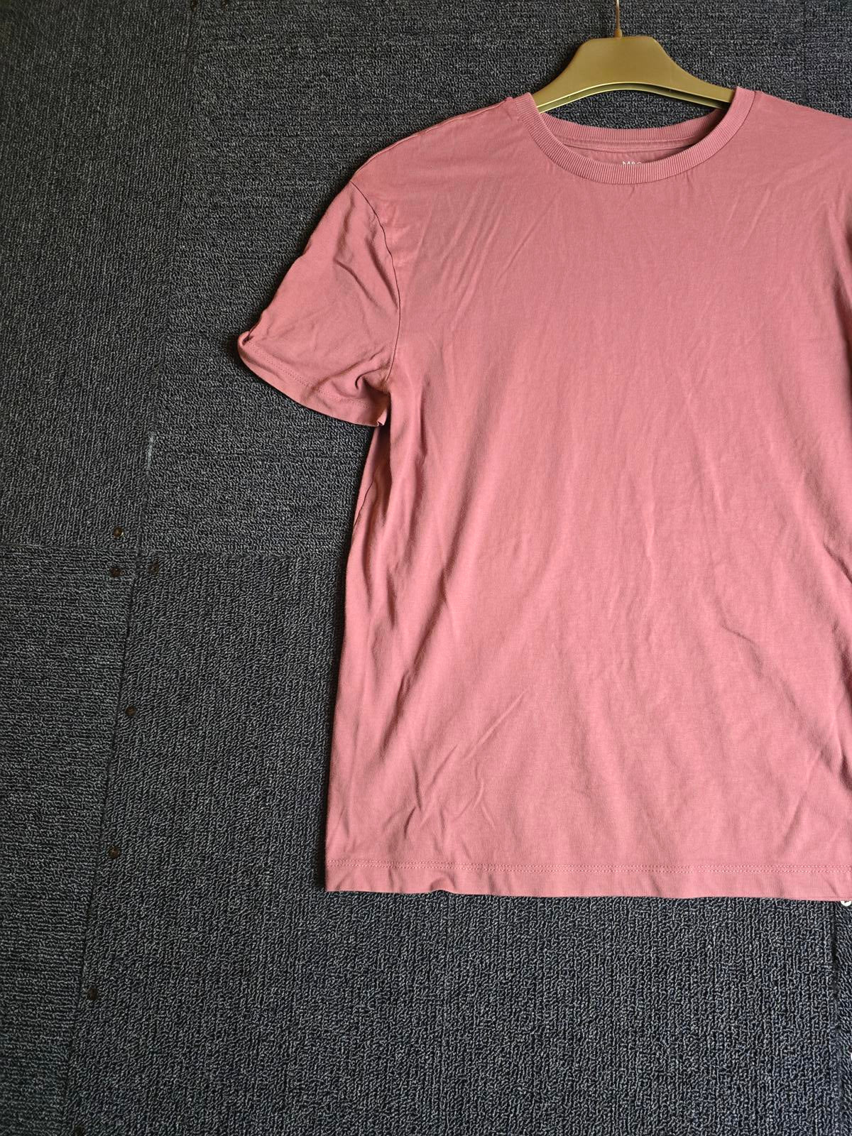 Marks & Spencer Boys Pink T-Shirt Size 12–13 Years Cotton Short Sleeve