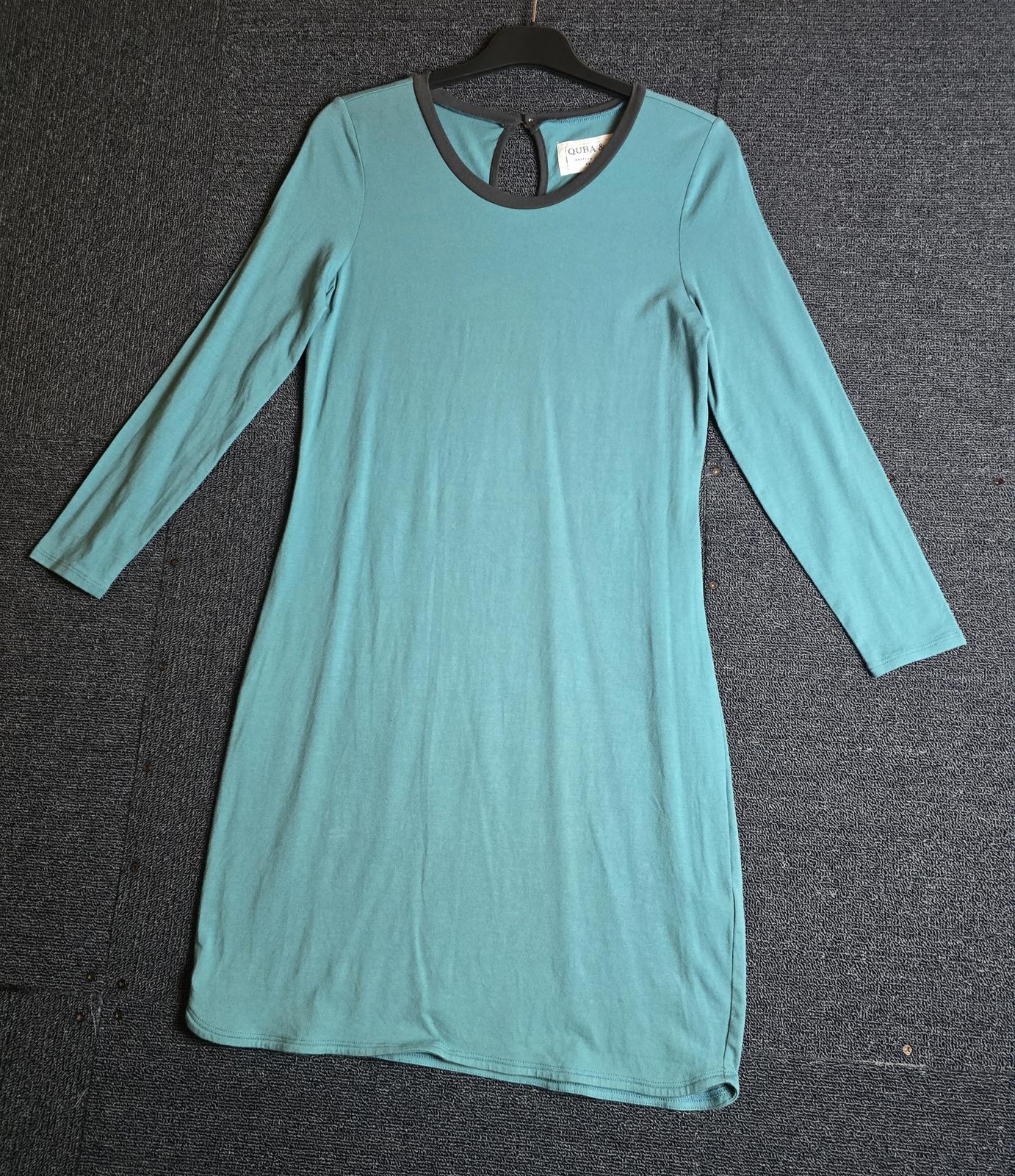 Quba & Co teal green bodycon dress size 1 uk size 8/10