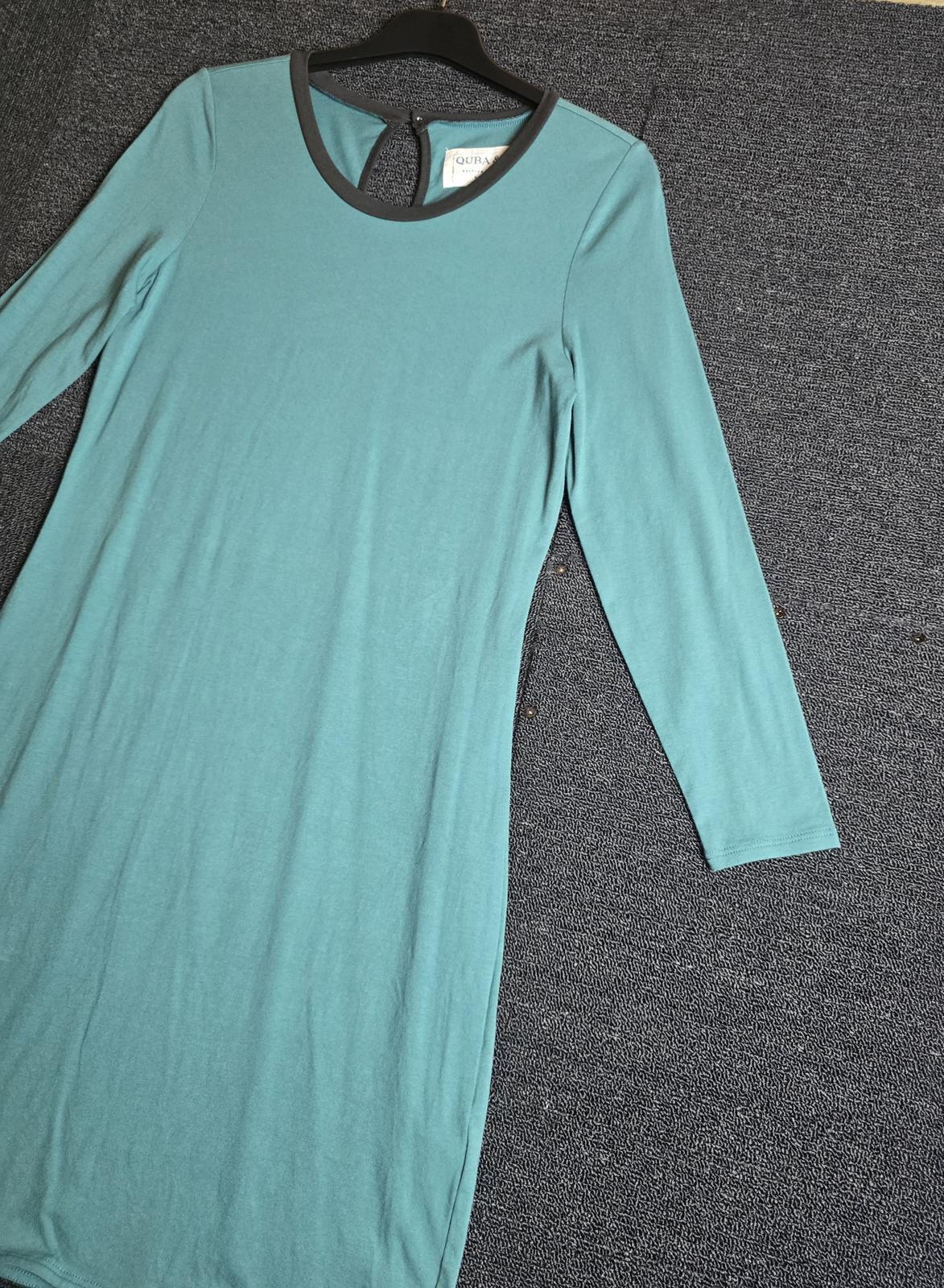 Quba & Co teal green bodycon dress size 1 uk size 8/10