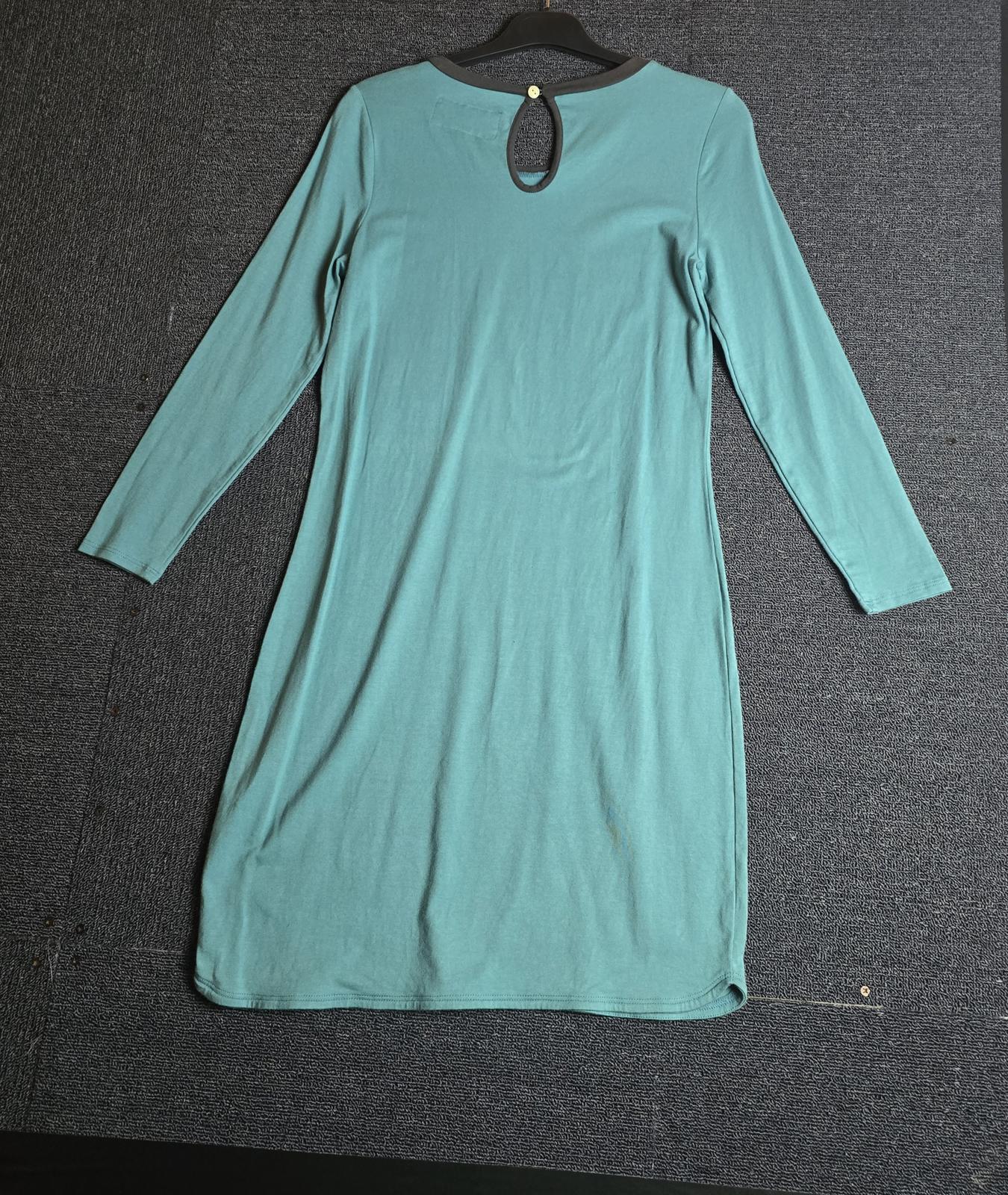 Quba & Co teal green bodycon dress size 1 uk size 8/10