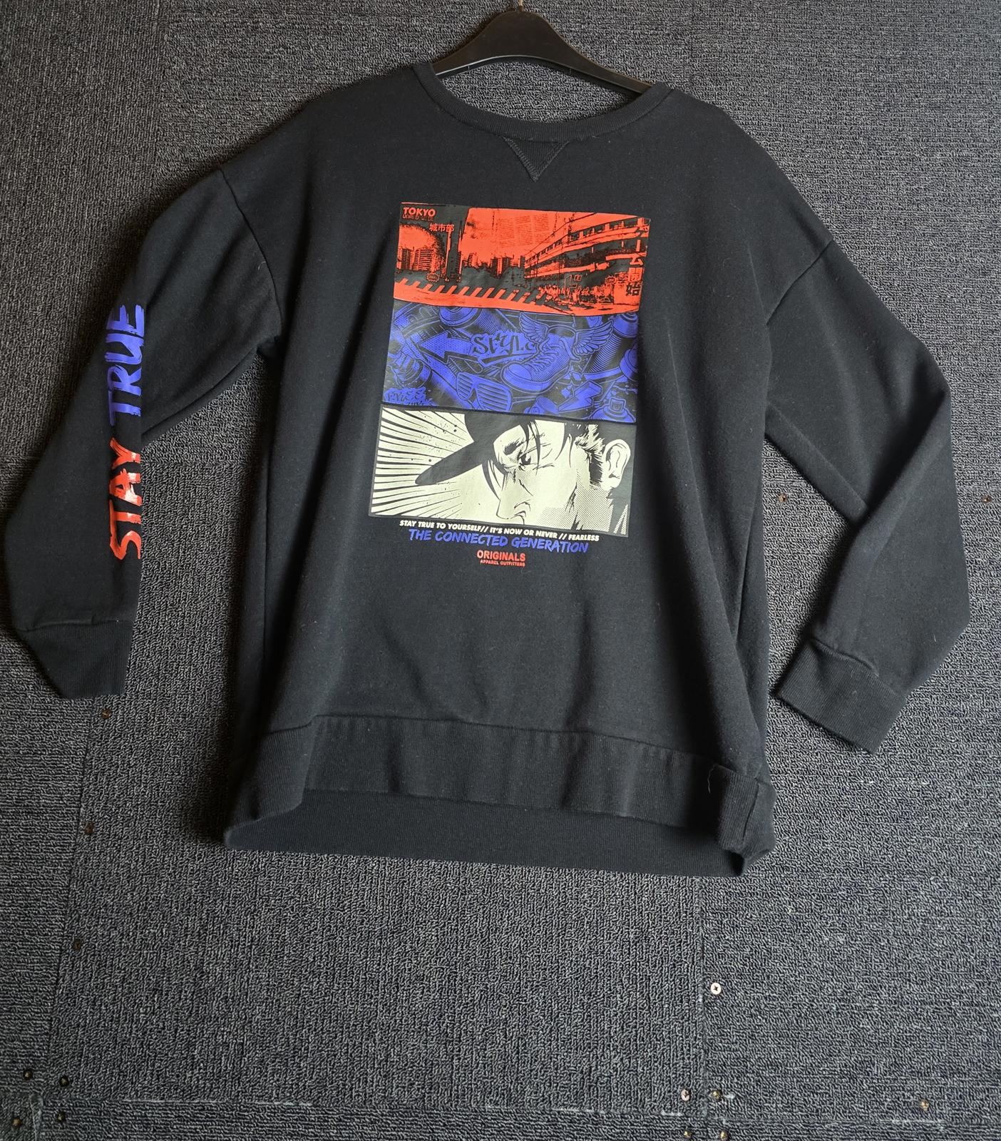 Black Jumper Age 13-14years Print Comic  Primark Boys