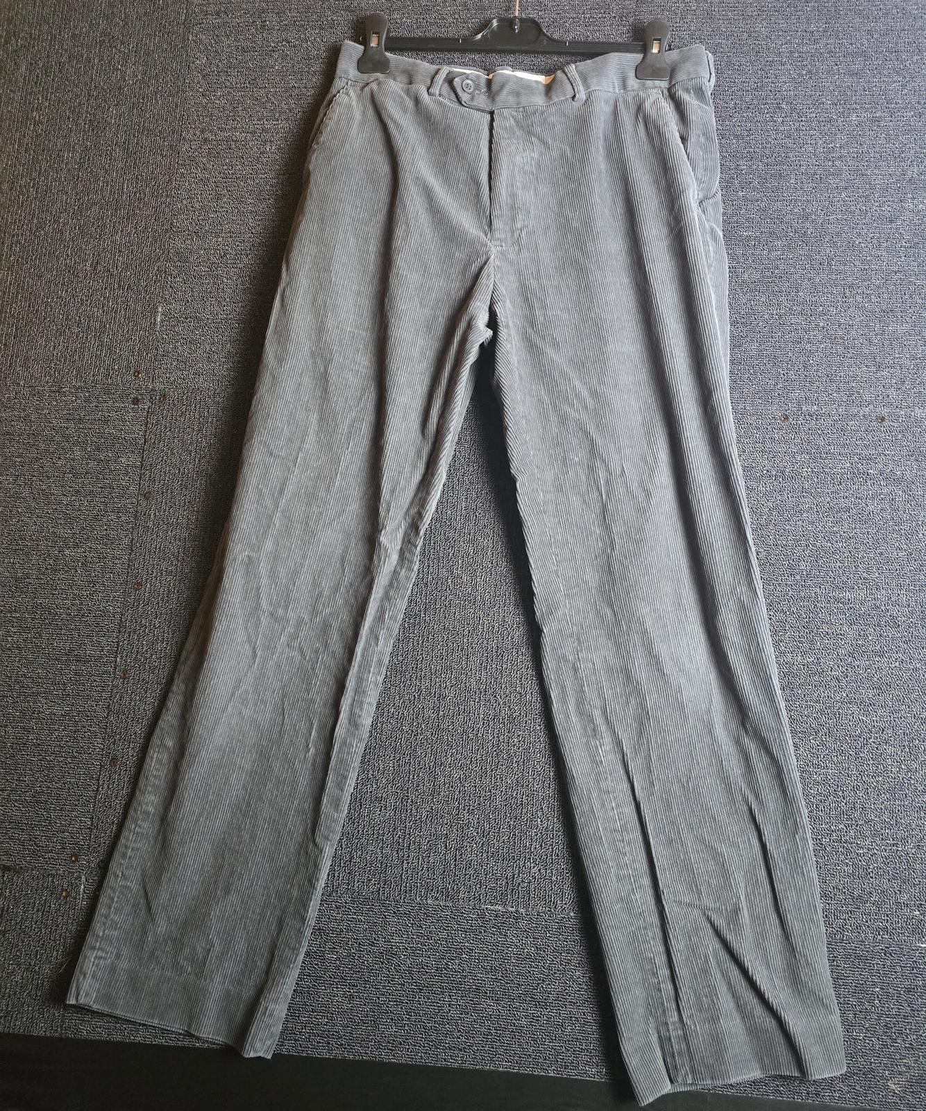 James Pringle Trousers Grey Cord Size 34W 31L Straight Leg