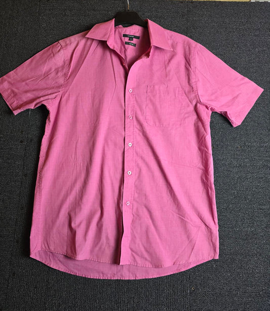 George Men’s Pink Short Sleeve Shirt Size 15.5”