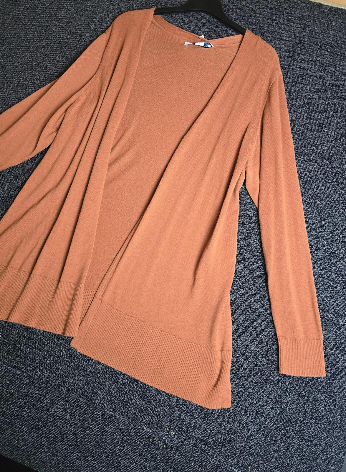 Amazon Essentials Cardigan Light Brown Size 18/20 Longline Layering