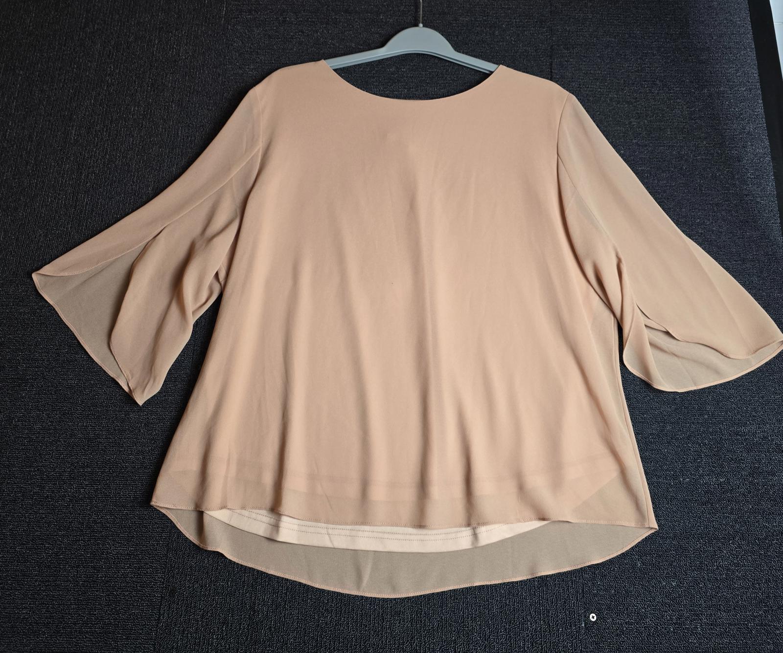 Grace Karin Coral Blouse 2XL Size 18/20 Work