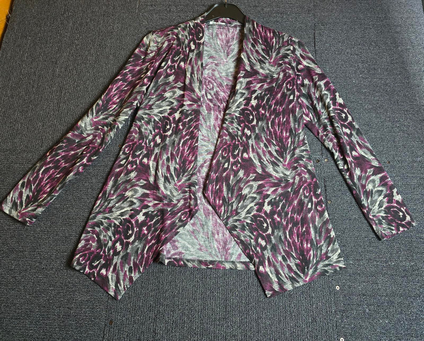 Mr Max purple & grey cardigan XS Size 8-10