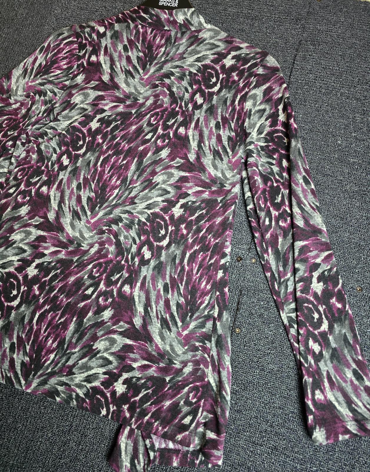 Mr Max purple & grey cardigan XS Size 8-10