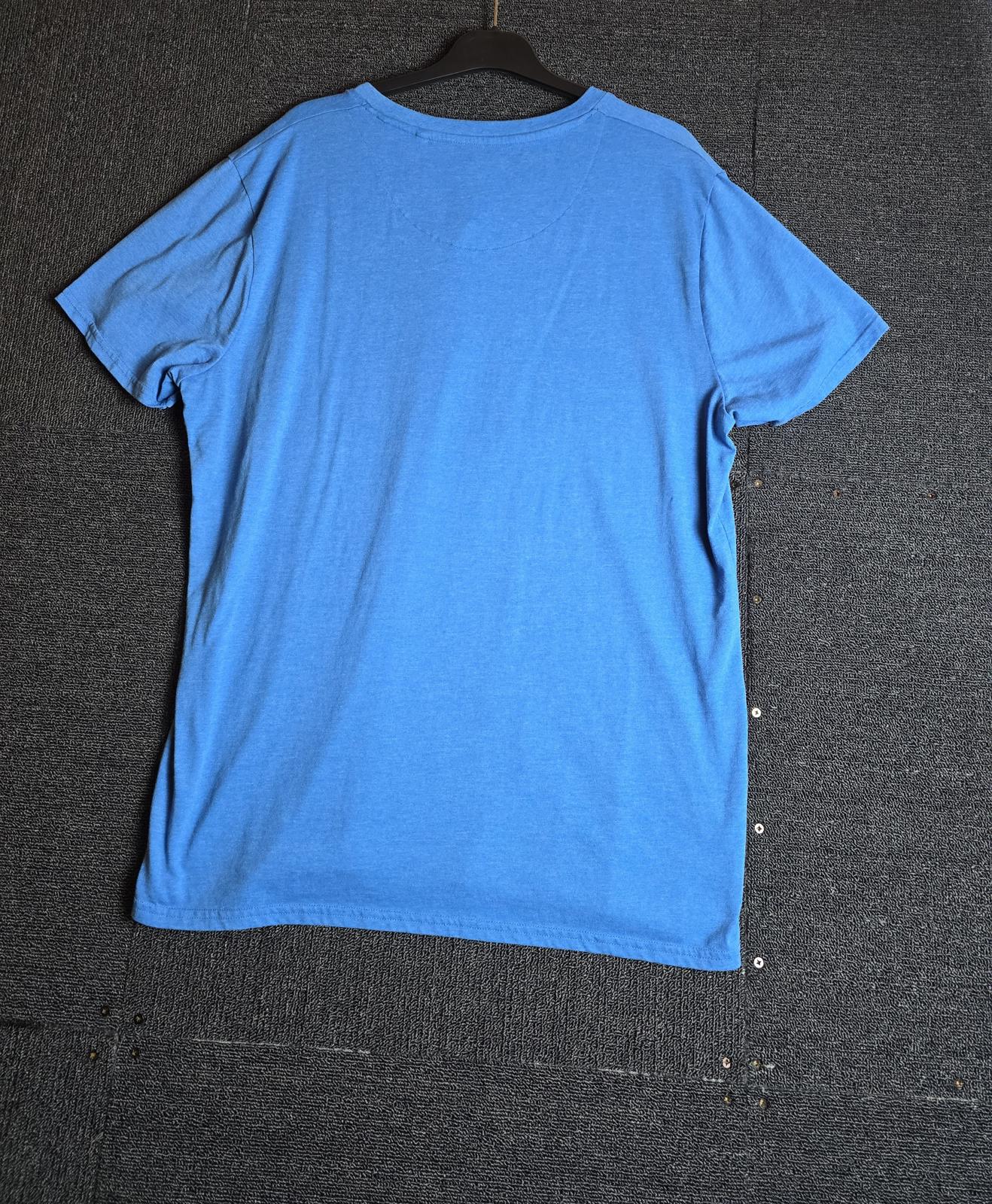 M&Co T-Shirt Blue Size XL Button Front Casual Wear