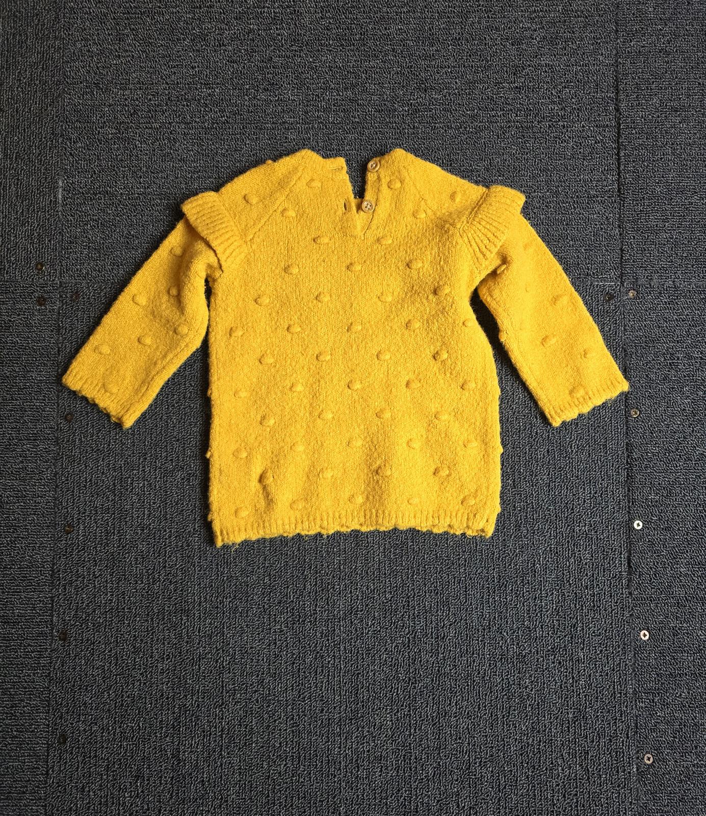 George Girls Mustard Knit Jumper – 3–6 Months – Acrylic/Nylon