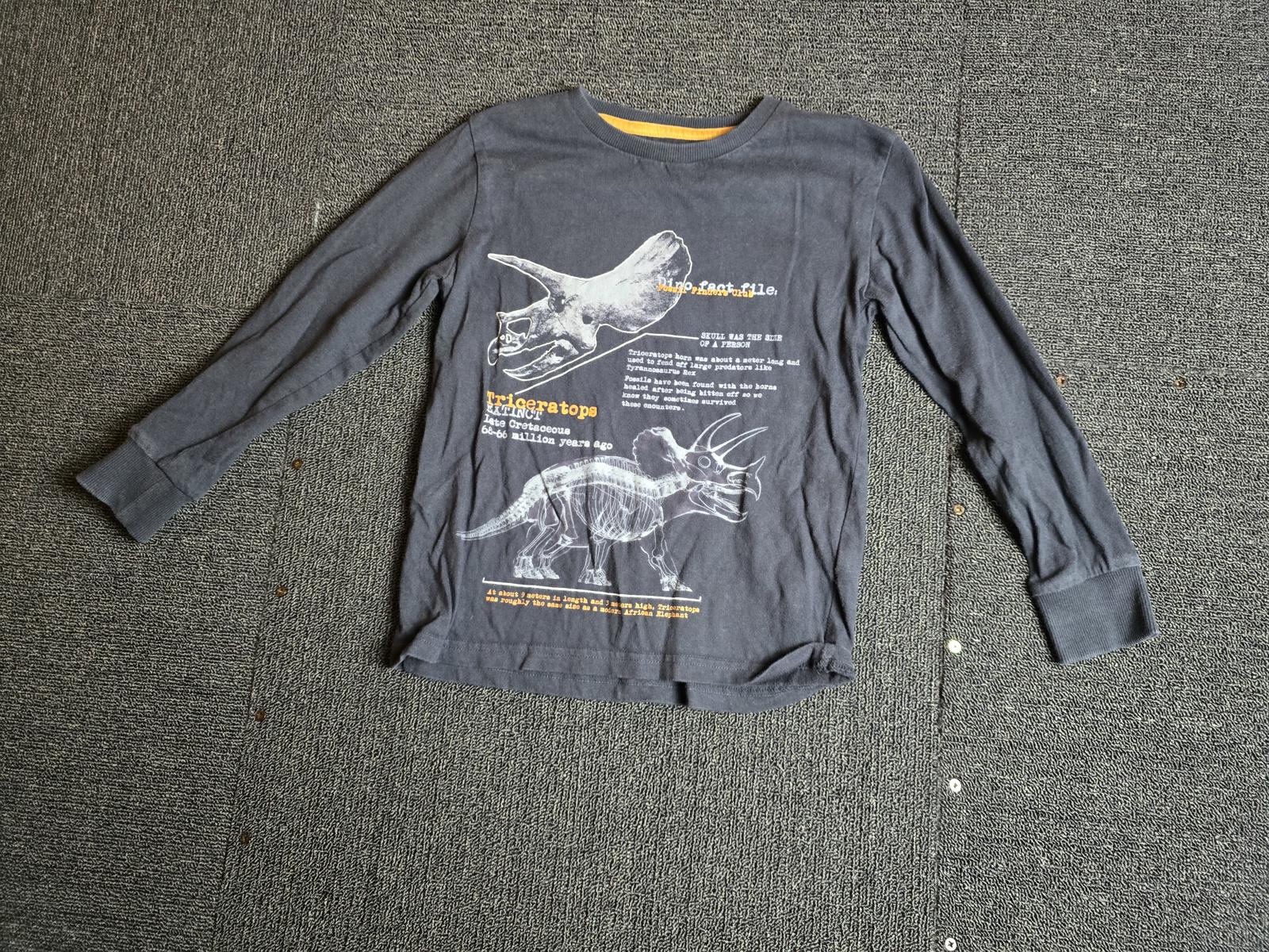 Next Black Dinosaur Long Sleeve Tee – Age 6 Years – 100% Cotton Boys