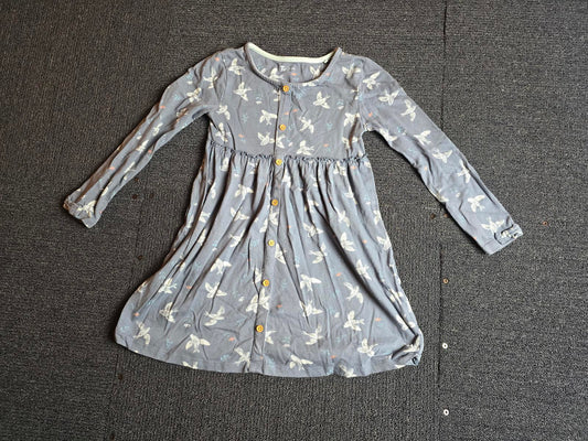 Navy Dress Age 4-5years Girls Tu Bird Print