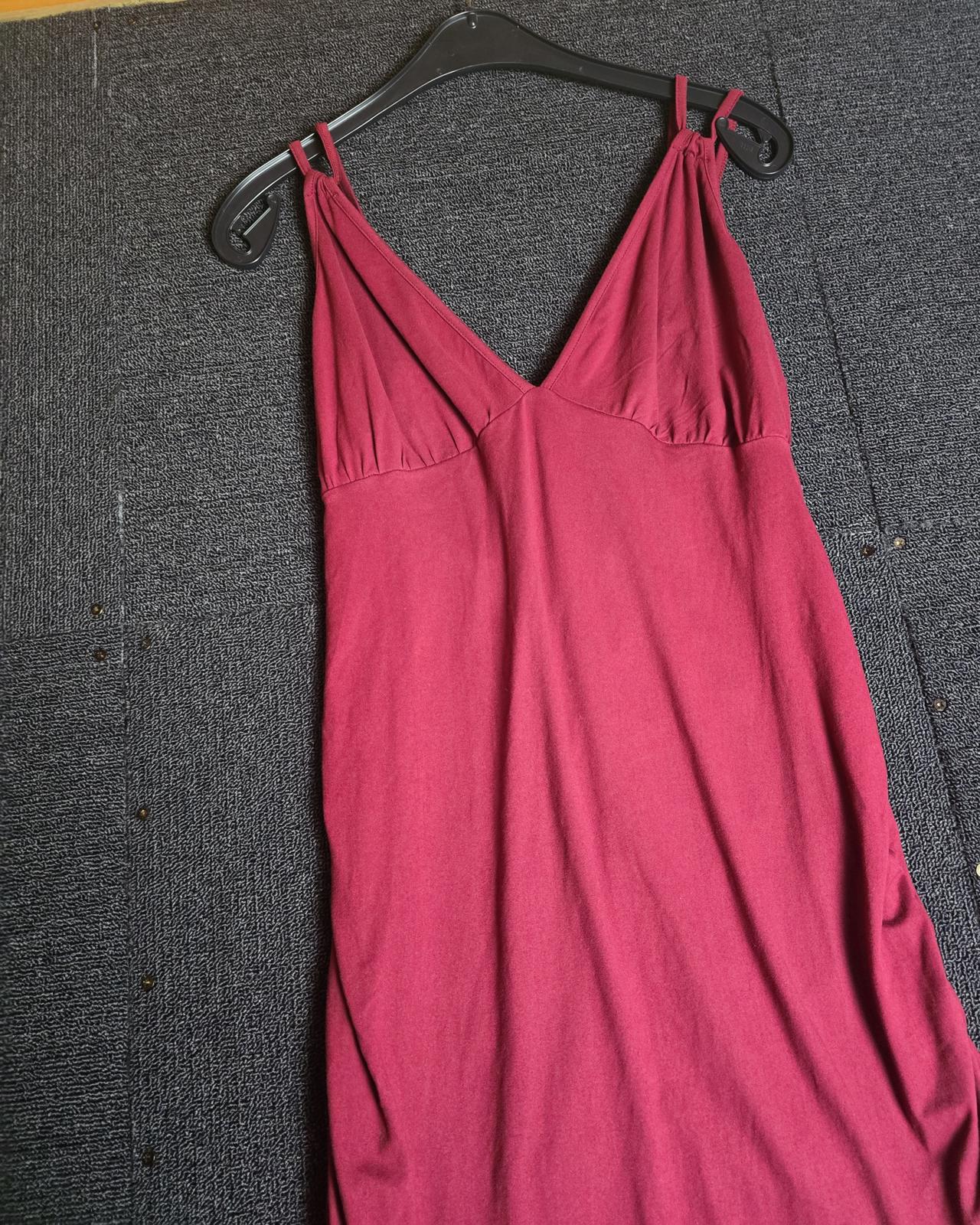 Shein Curve SXY Burgundy Red Dress Size 16/18 1XL Ruched Bodycon