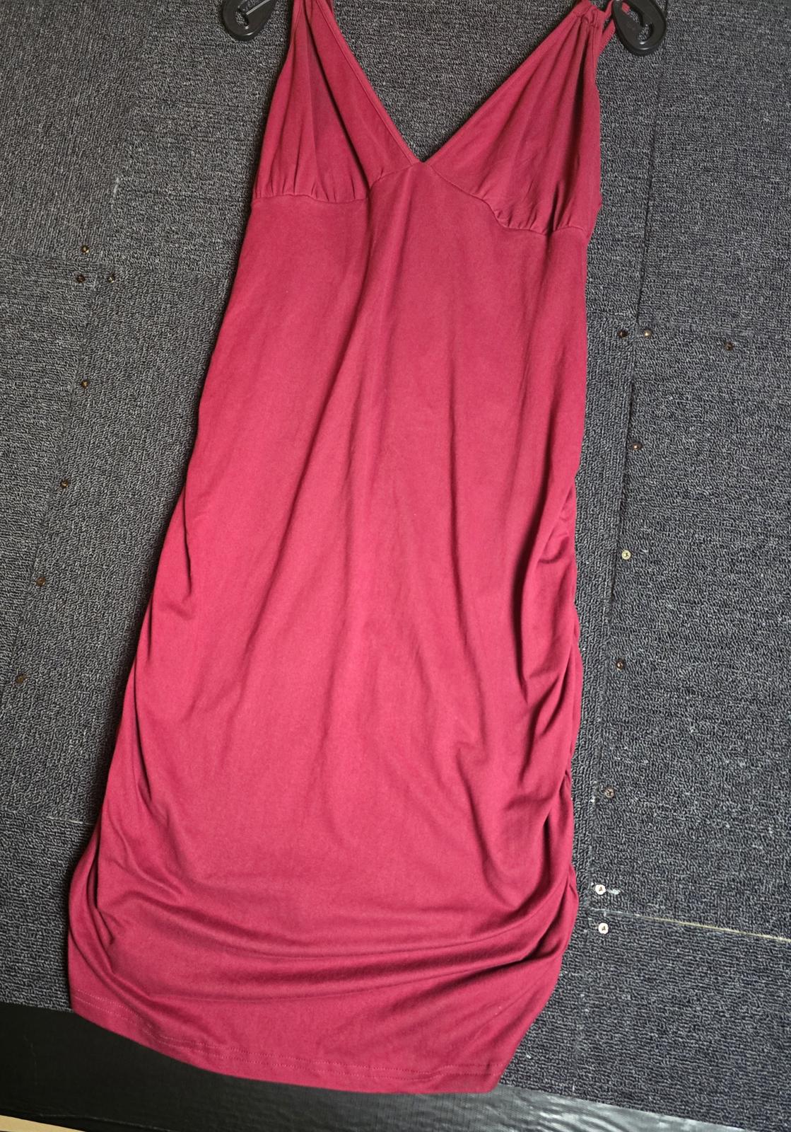 Shein Curve SXY Burgundy Red Dress Size 16/18 1XL Ruched Bodycon