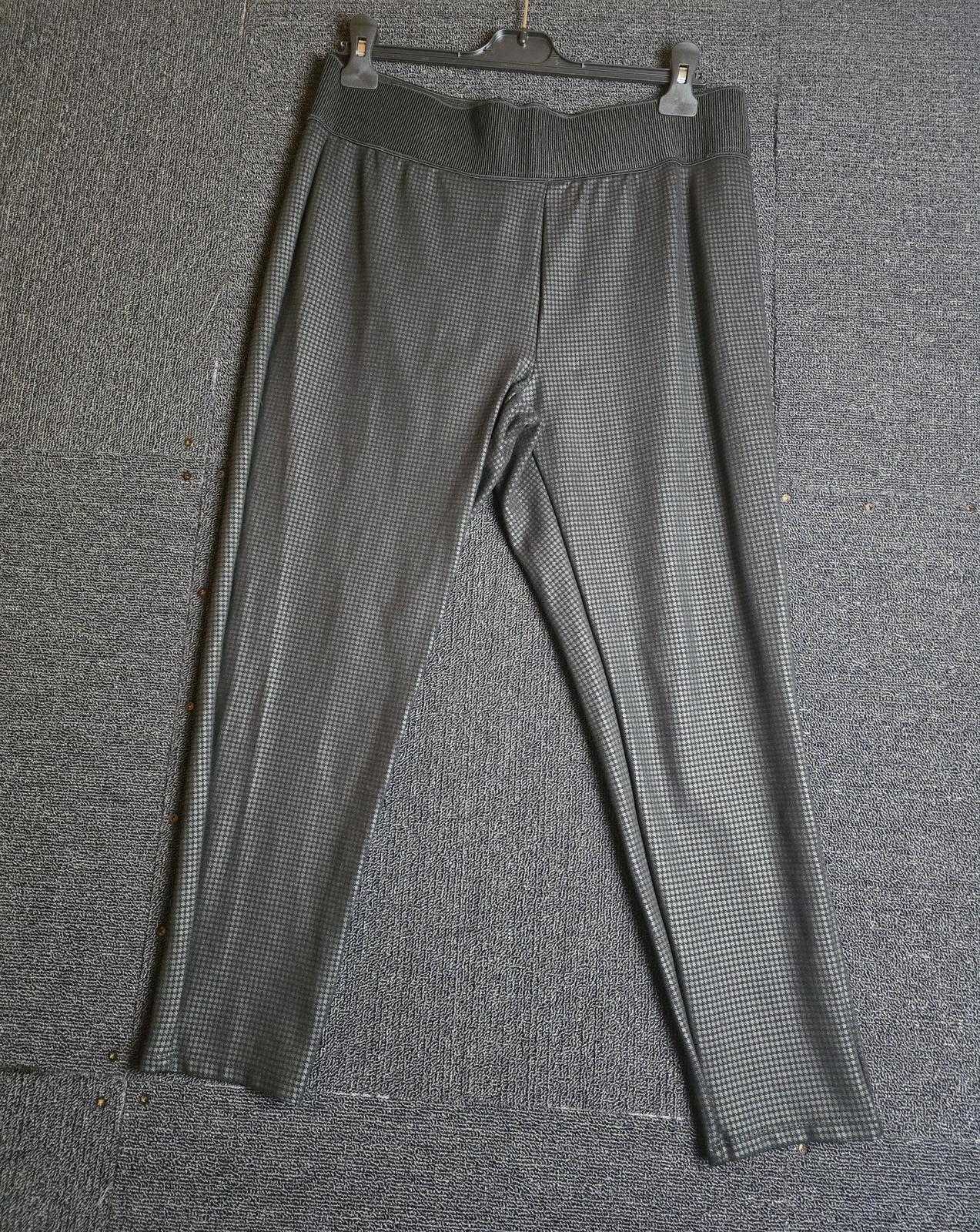 George Gym Leggings Black Checked Pattern Size 18 High Waist Stretch