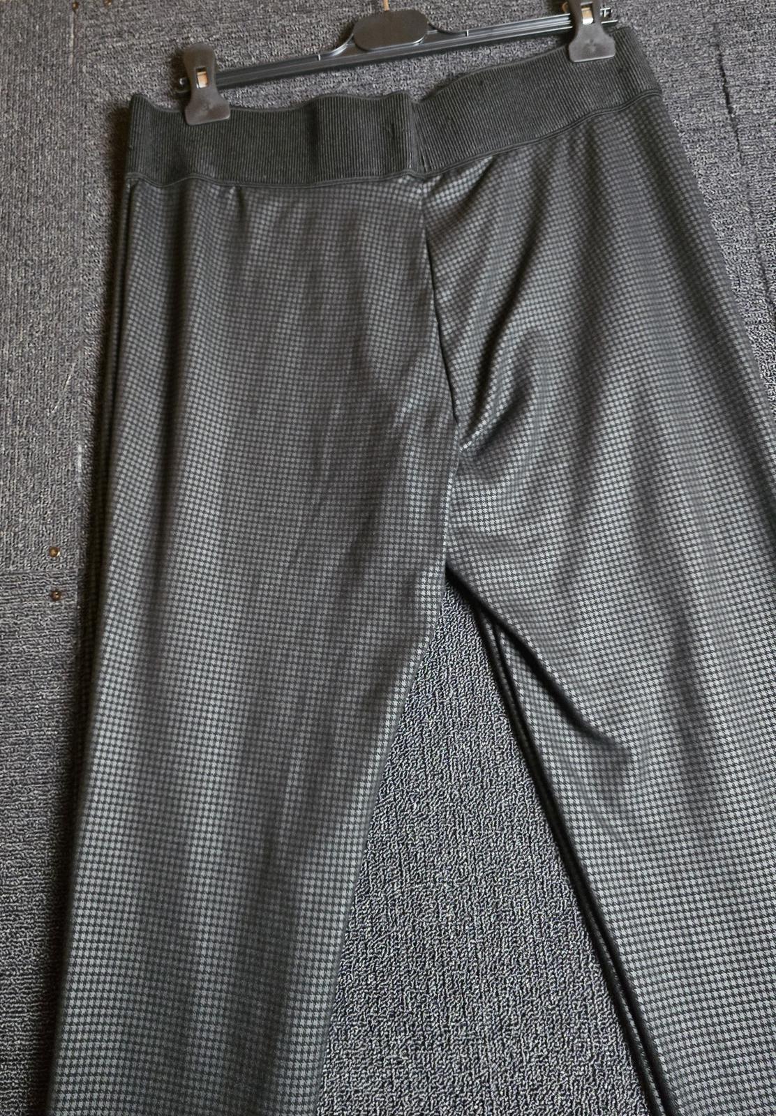 George Gym Leggings Black Checked Pattern Size 18 High Waist Stretch