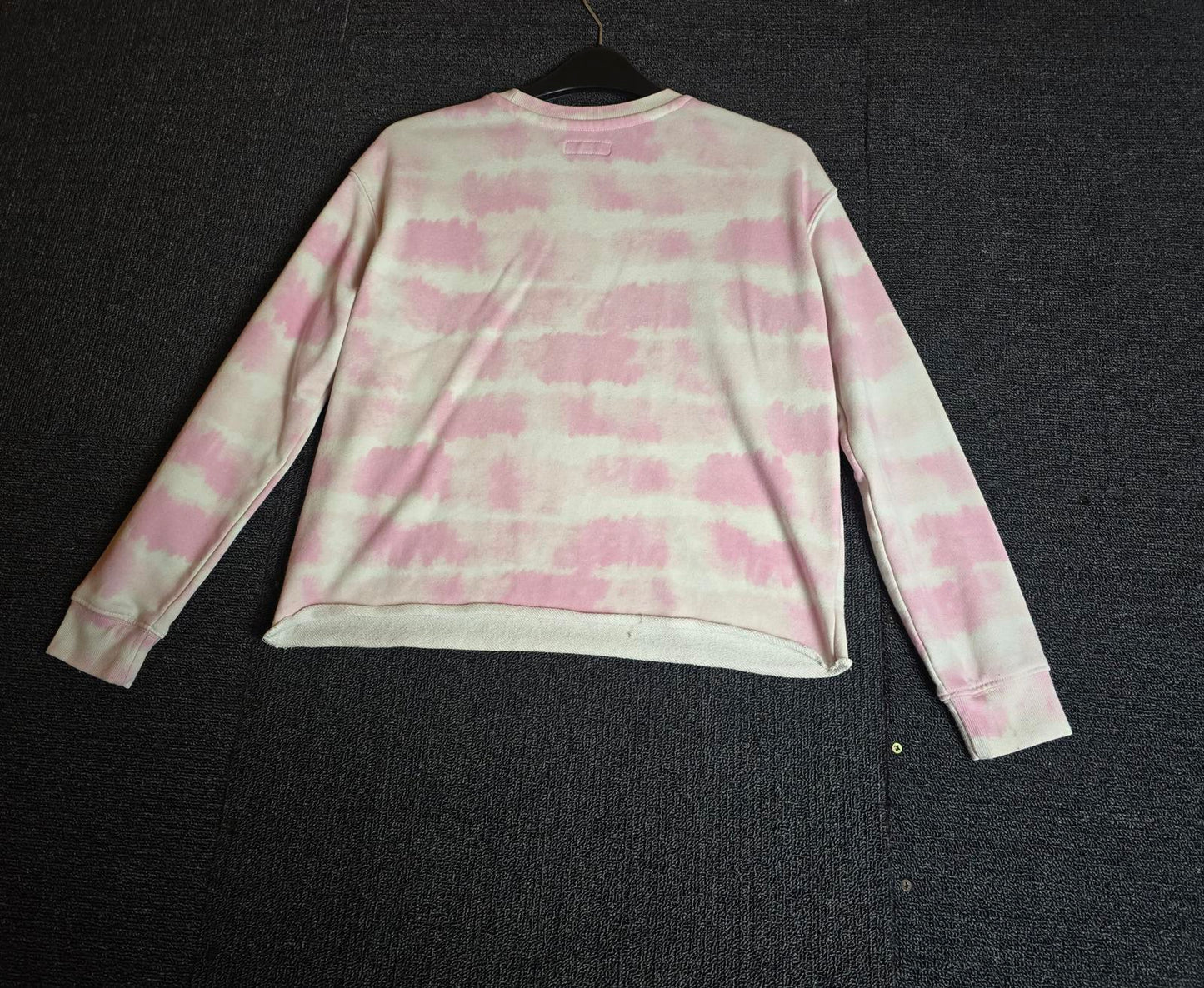 Primark Girls White & Pink Tie-Dye Jumper Size 11-12 Years