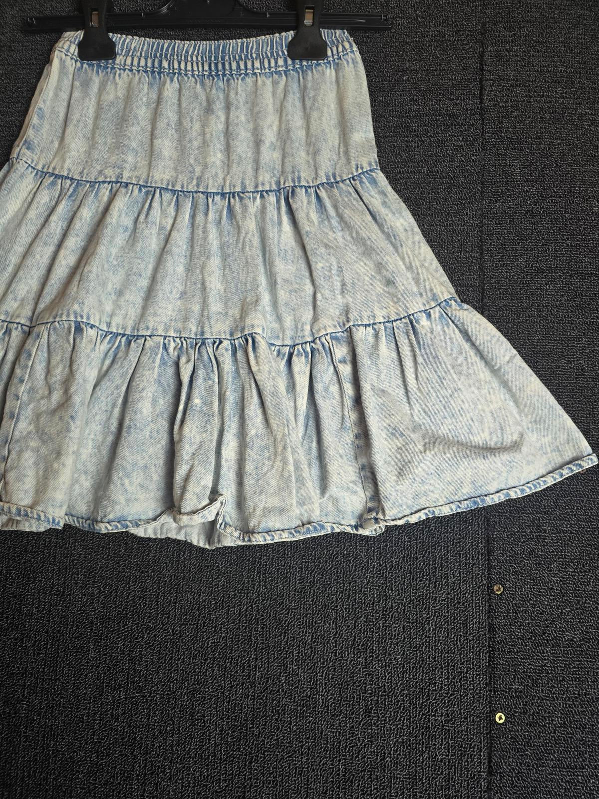 Light Blue Skirt Age 5-6years Denim Flared F&F Girls