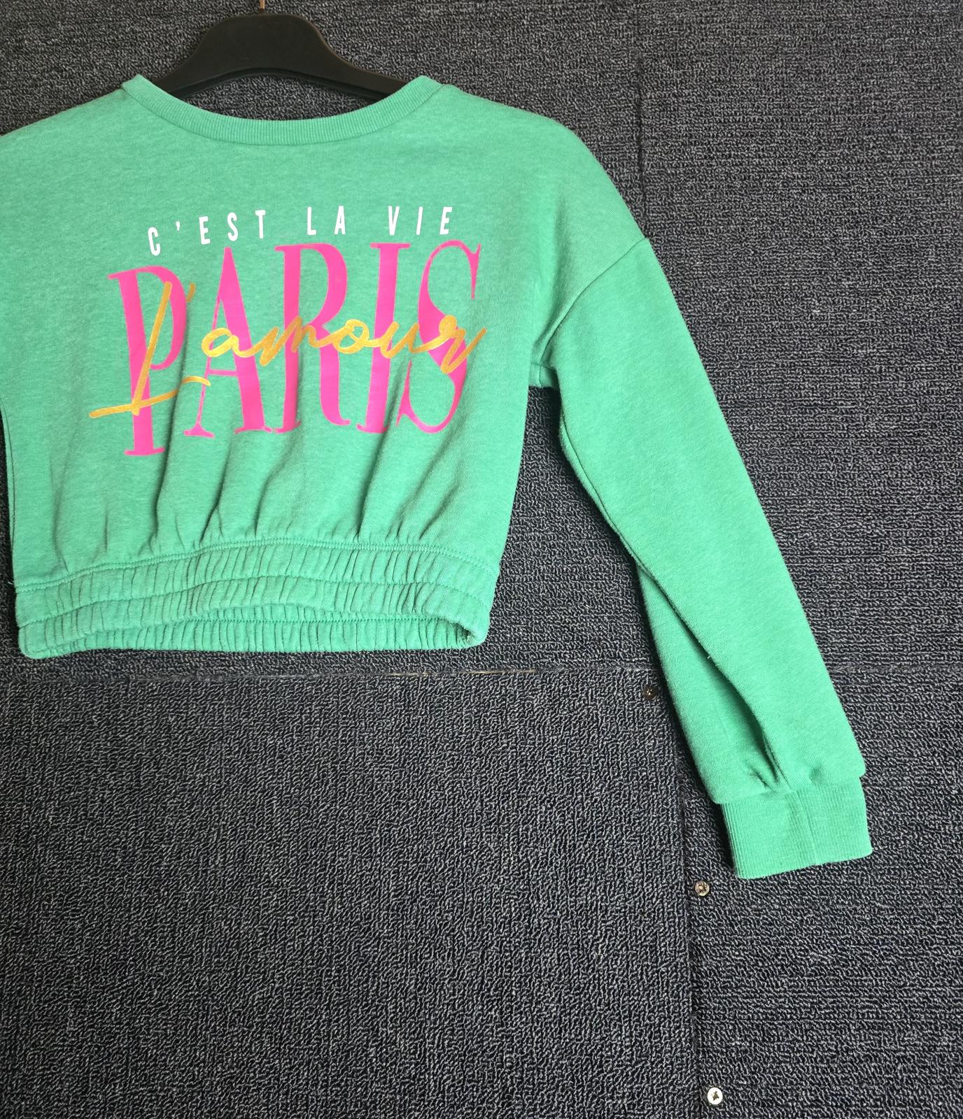 Green Cropped Jumper Age 8years Causal Matalan