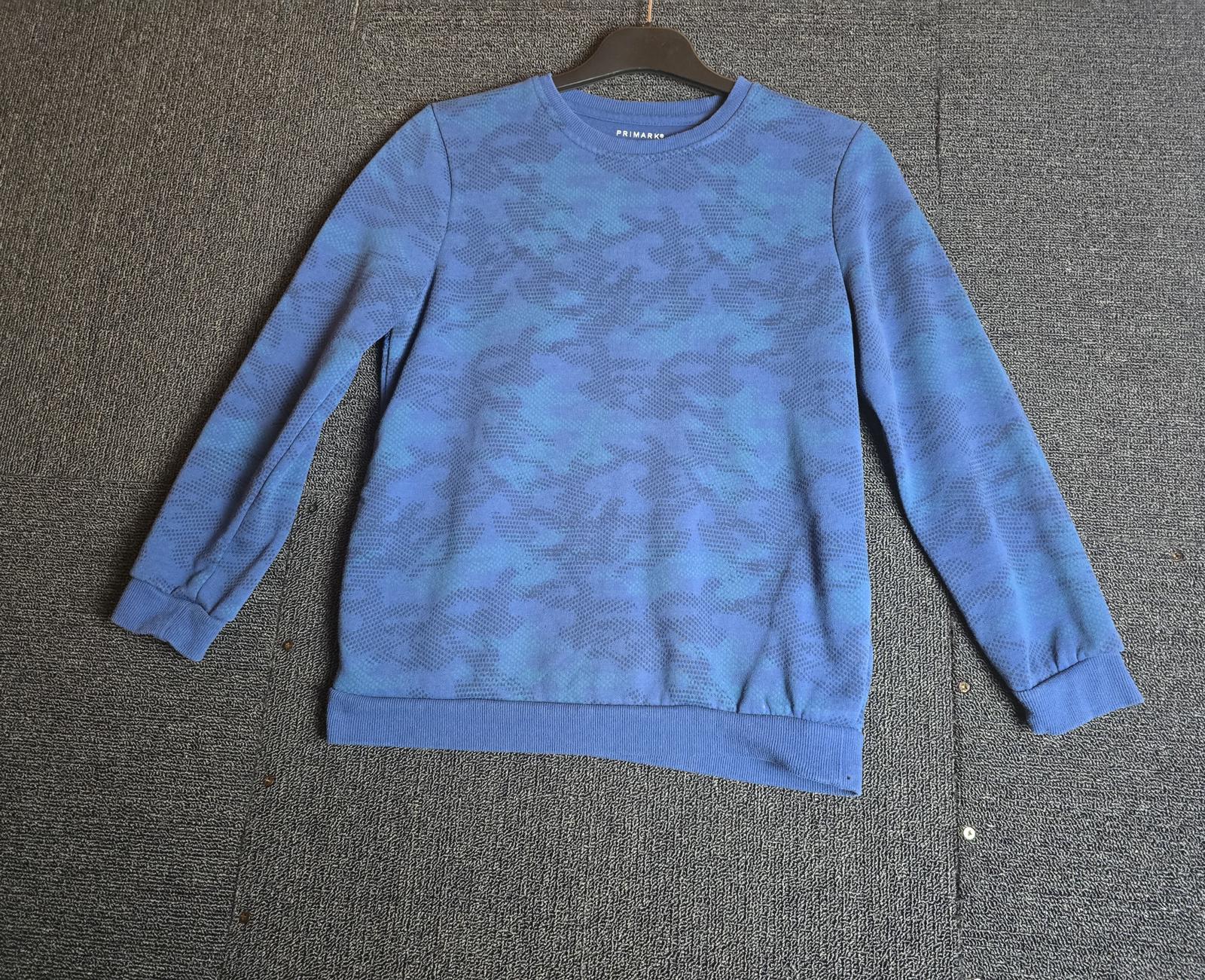 Blue Jumper Age 10-11years Camouflage Causal Boys Primark