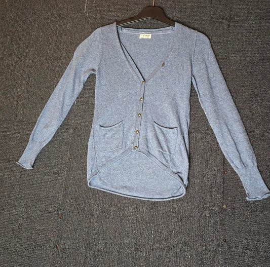 Next Girls Blue Cardigan with Pockets – Age 11 Years – Cotton Blend