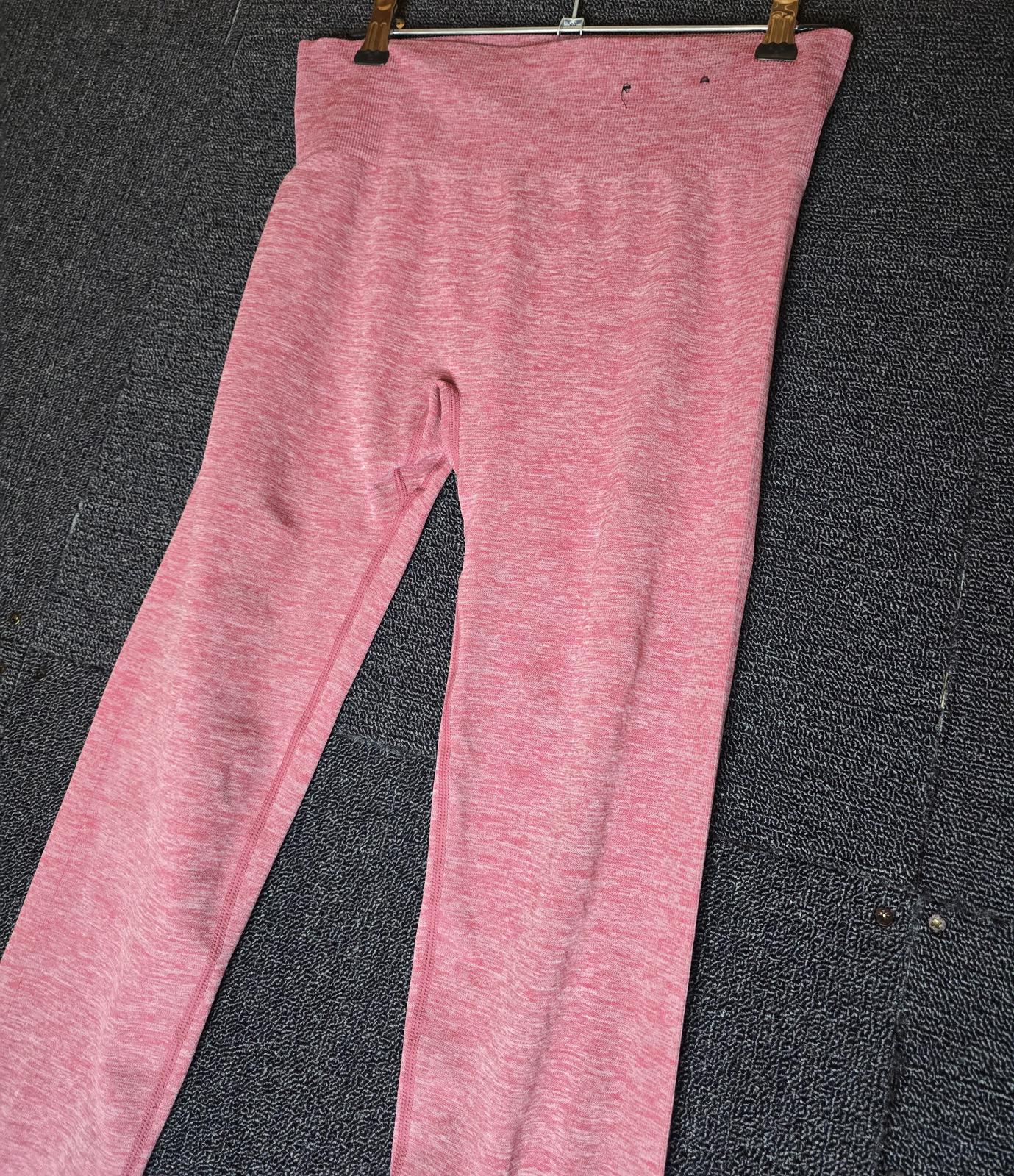 Tu Pink High Waisted Gym Leggings Size 10/12 Long Length