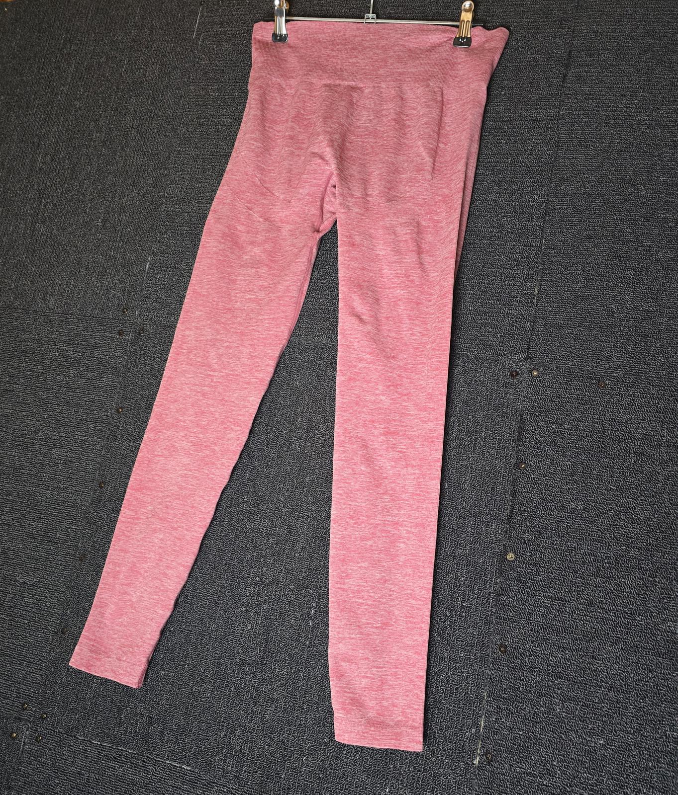 Tu Pink High Waisted Gym Leggings Size 10/12 Long Length