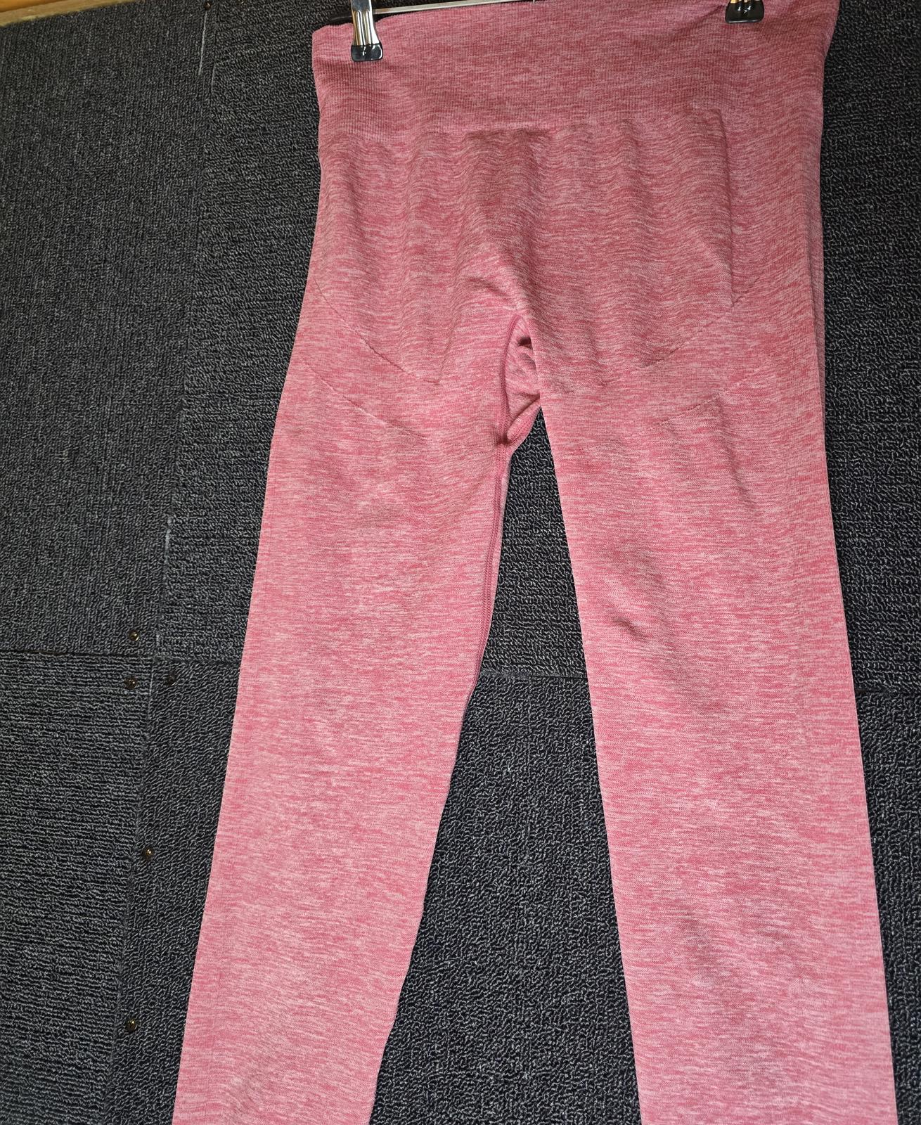 Tu Pink High Waisted Gym Leggings Size 10/12 Long Length