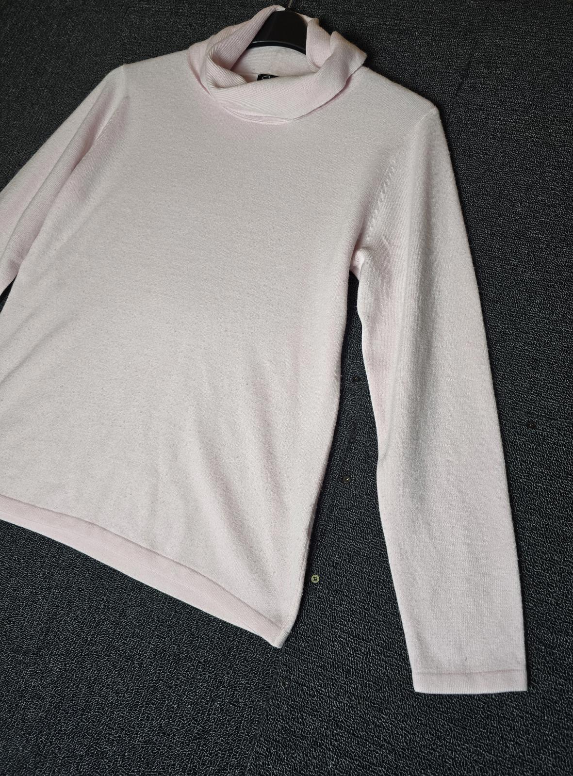 Emreco Light Pink Turtleneck Jumper Size 16 Acrylic Knit
