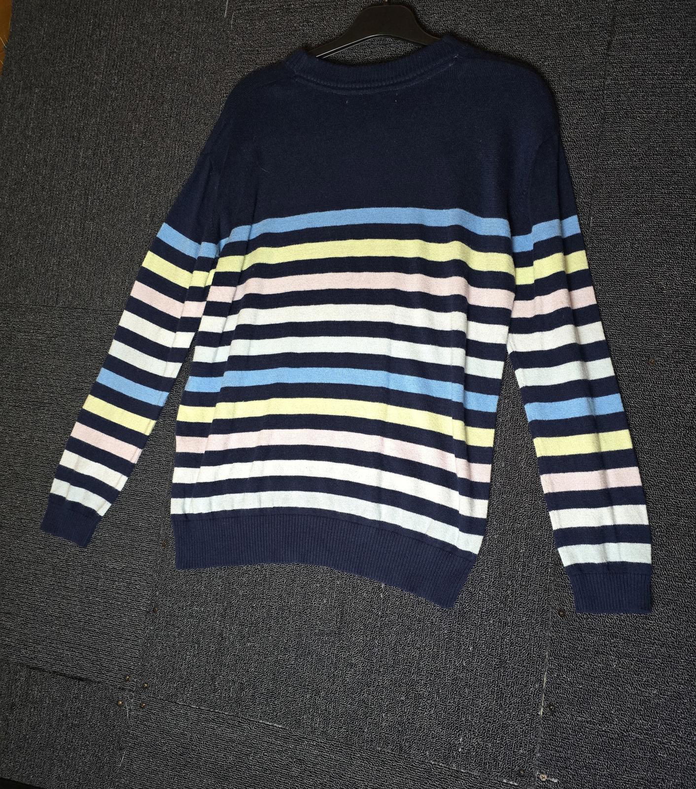 Black & multicoloured striped jumper size 10 Quba & Co