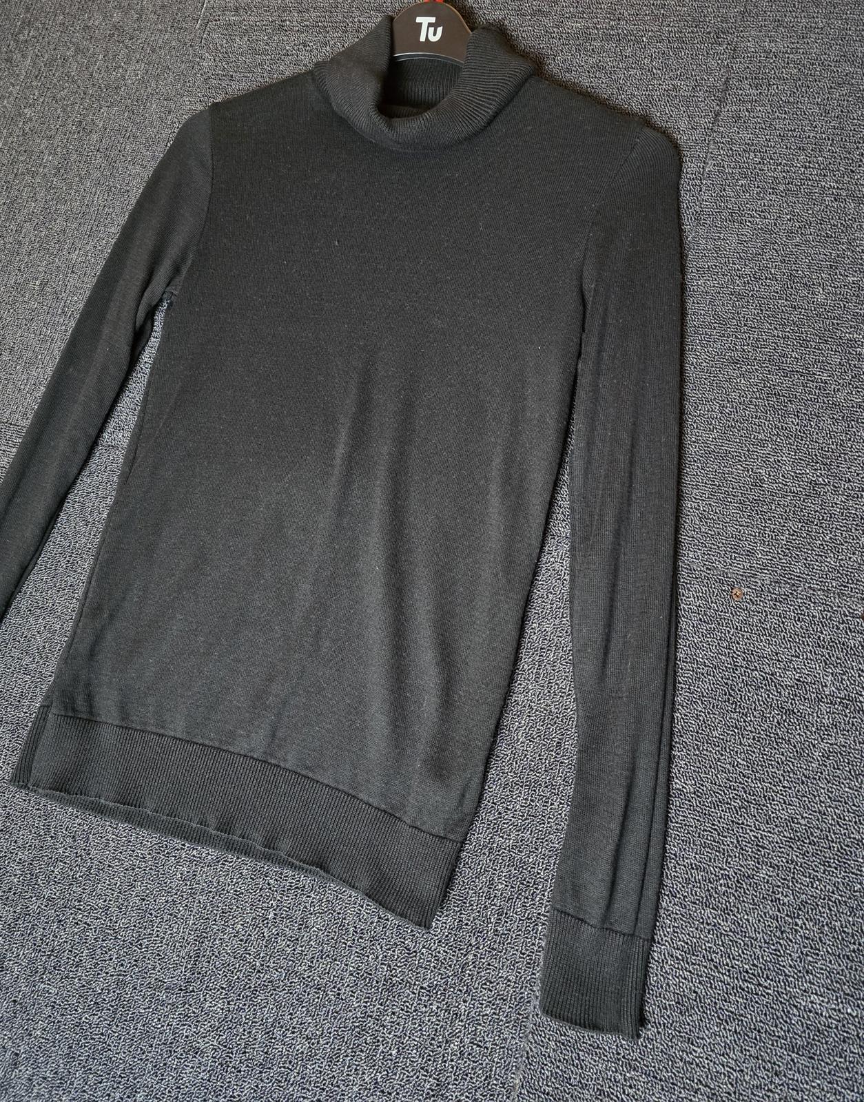 River Island Black Turtleneck Jumper S Size 10 Stretchy Fit