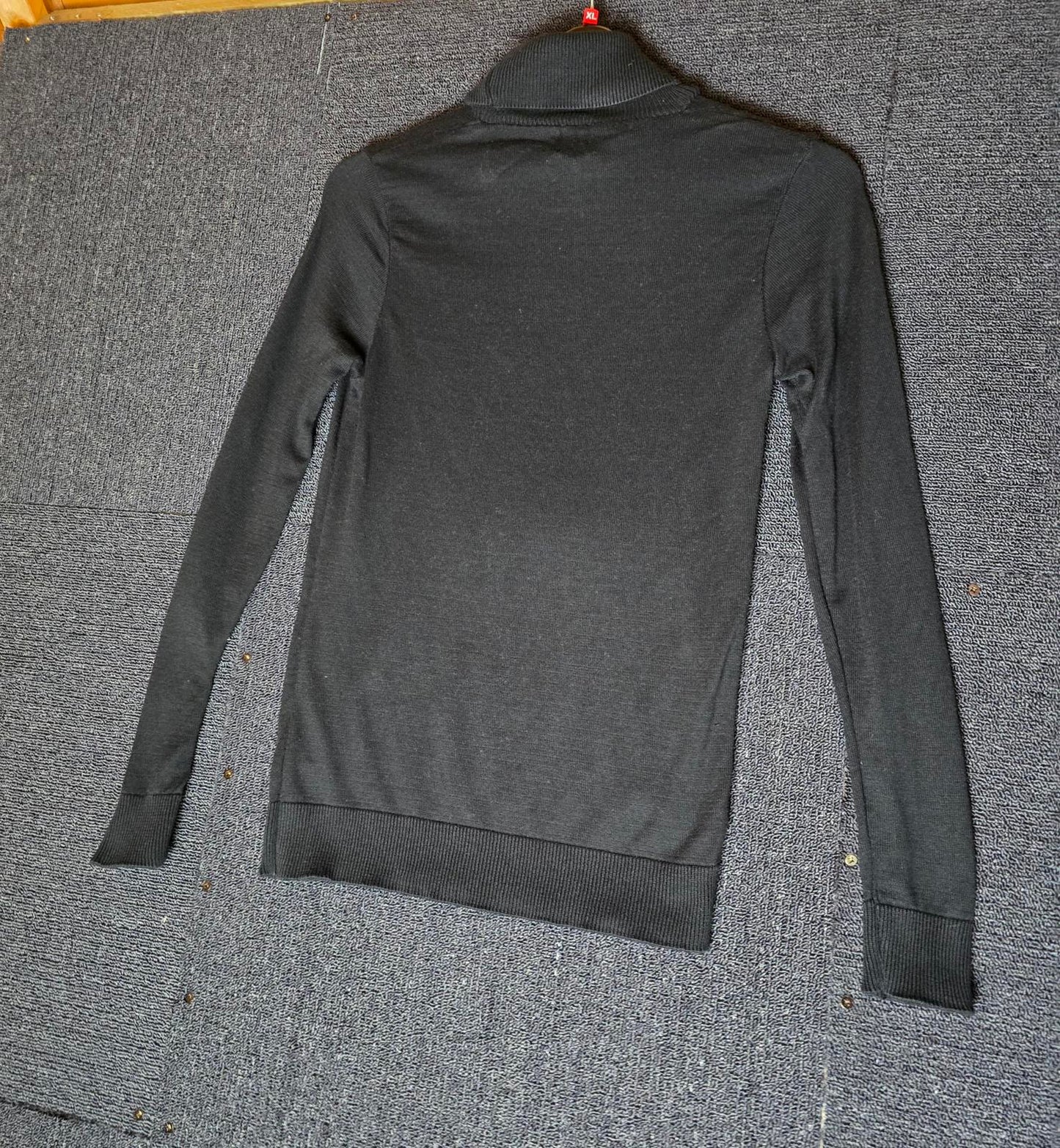 River Island Black Turtleneck Jumper S Size 10 Stretchy Fit