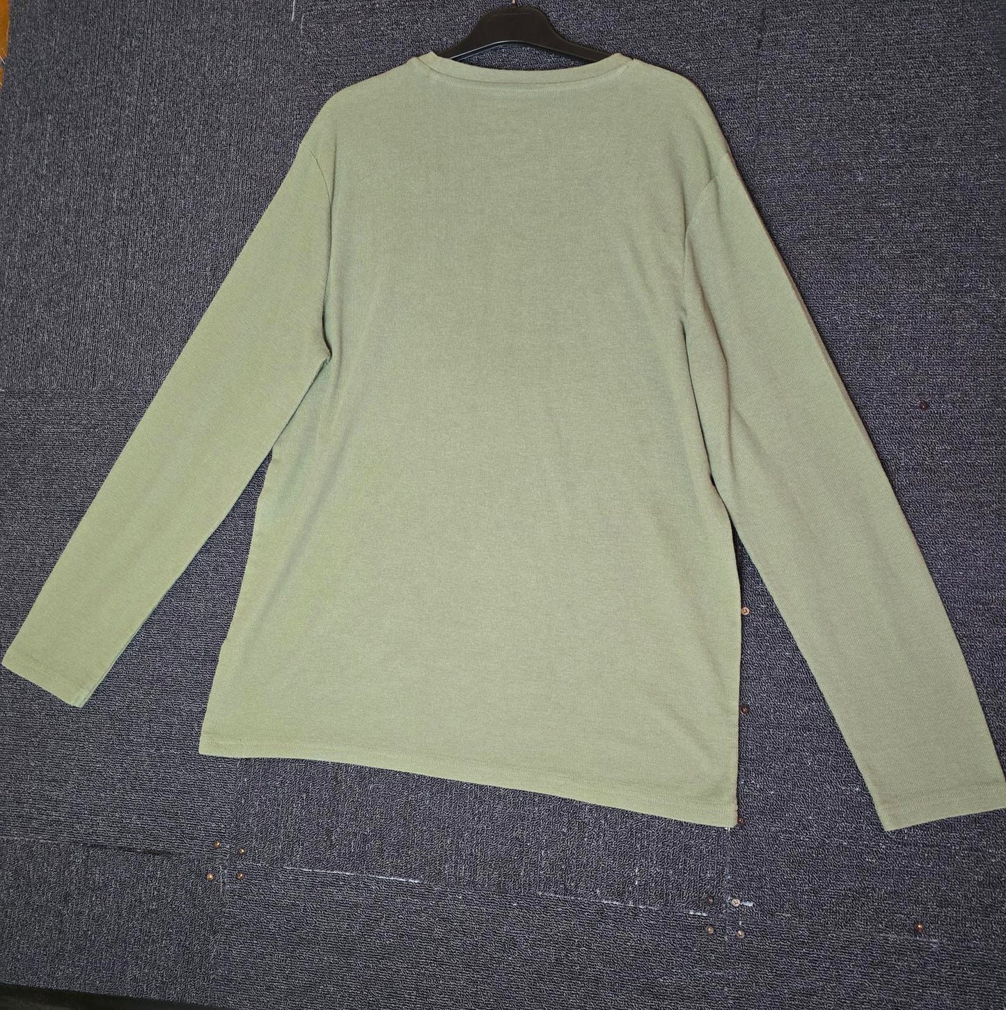 Tu green mens long sleeved t-shirt basic size XL
