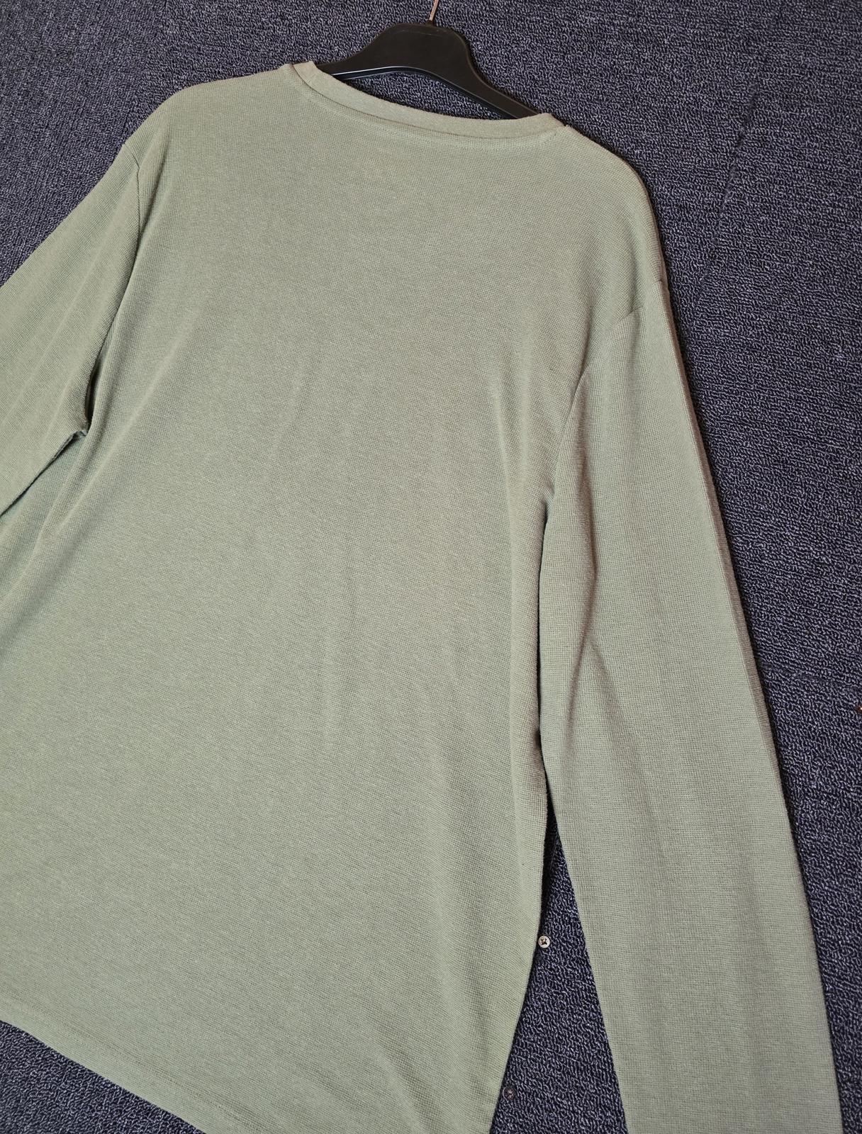 Tu green mens long sleeved t-shirt basic size XL