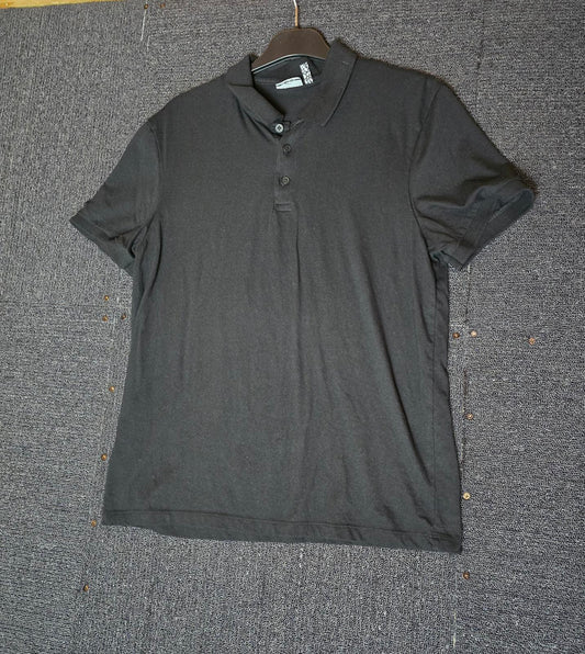 Men's Asos black short sleeved polo top size Med