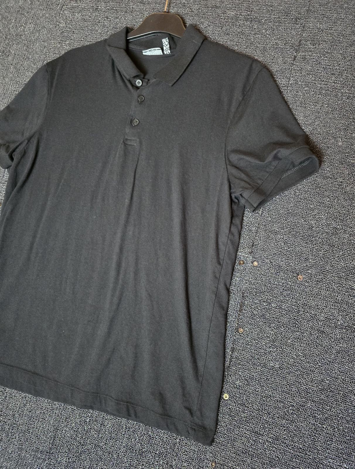 Men's Asos black short sleeved polo top size Med