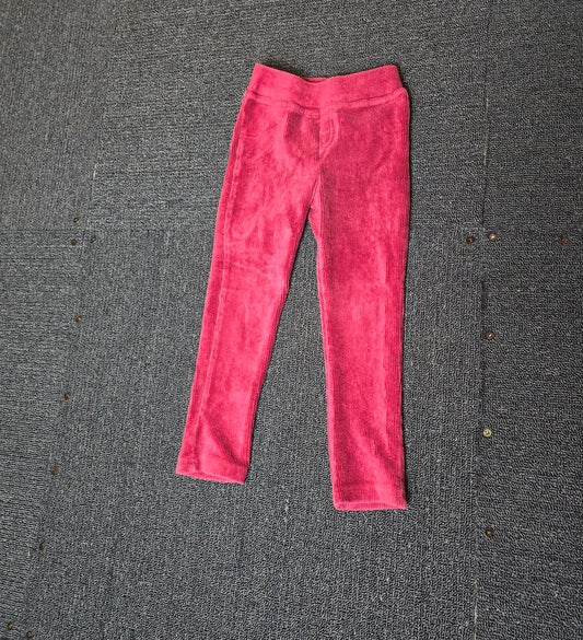 Nutmeg Burgundy Ribbed Leggings – Girls 2–3 Years – Cotton Blend