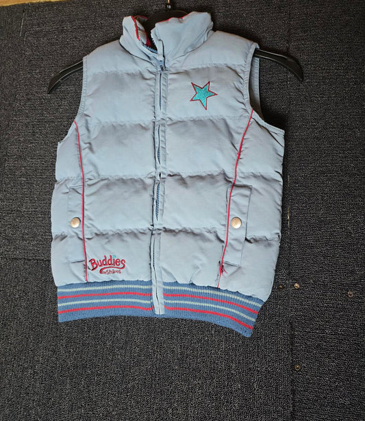 Buddies by Shires Blue Padded Gilet – Boys 5–6 Years – 100% Nylon Lined