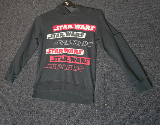 Disney Star Wars Black Hoodie Boys Age 10 Years 100% Cotton