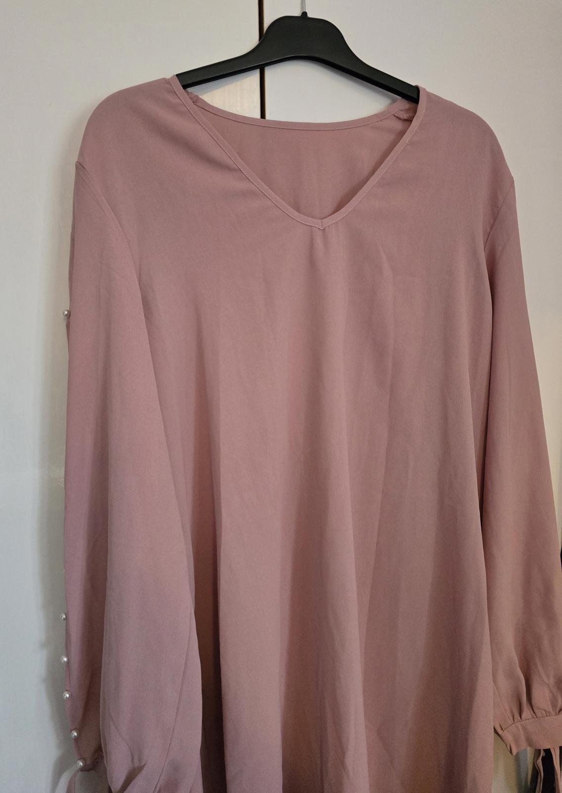 Shein Joress pale pink dress split sleeves XL Size 16