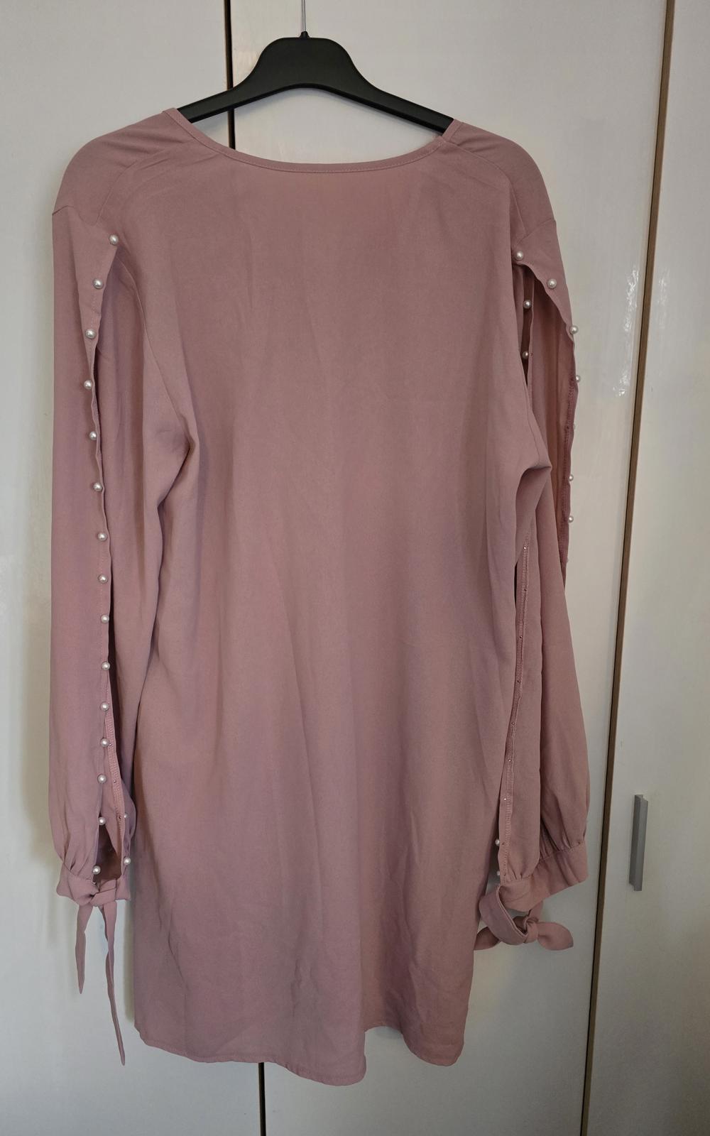 Shein Joress pale pink dress split sleeves XL Size 16