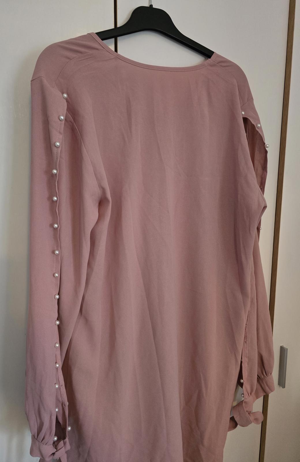 Shein Joress pale pink dress split sleeves XL Size 16