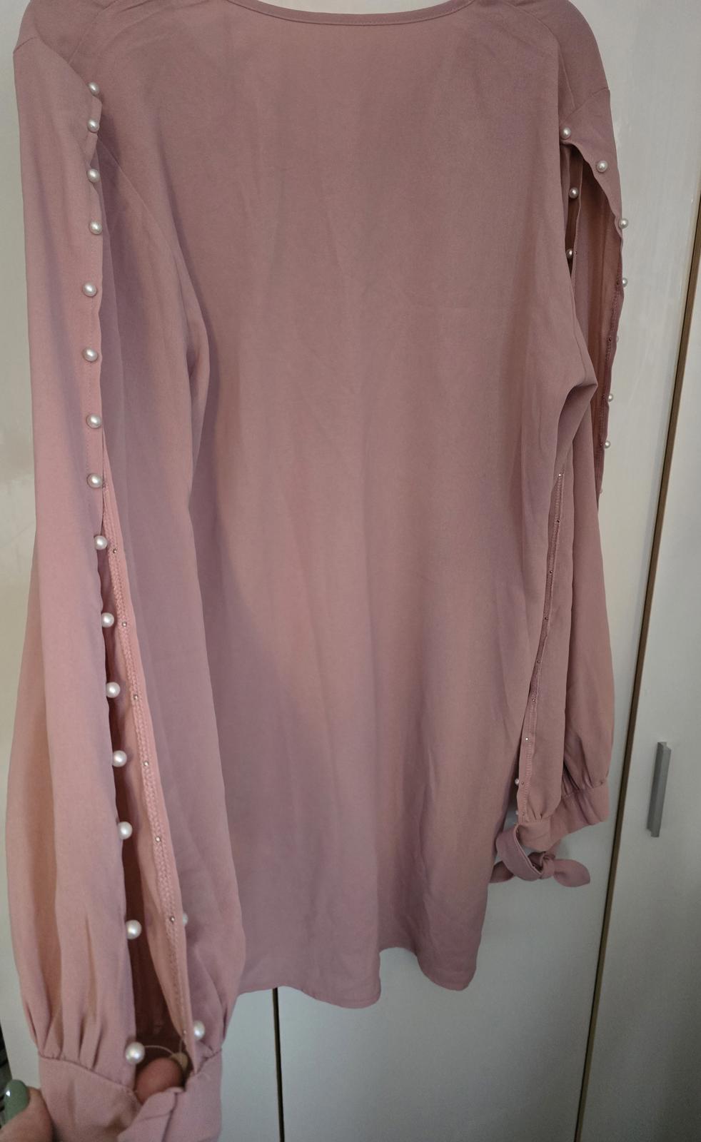 Shein Joress pale pink dress split sleeves XL Size 16