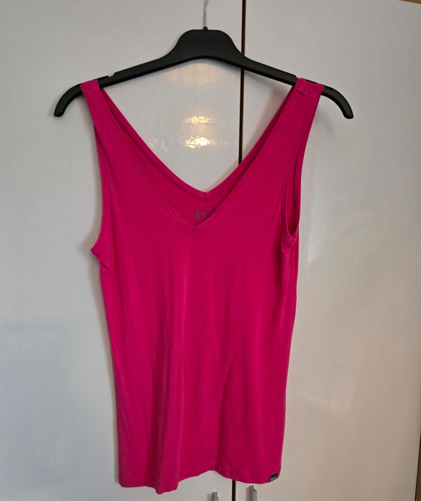 BAM pink v neck vest top size 10