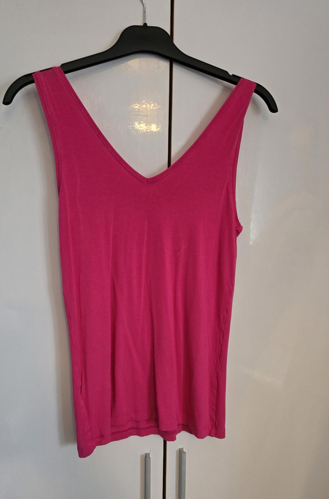 BAM pink v neck vest top size 10