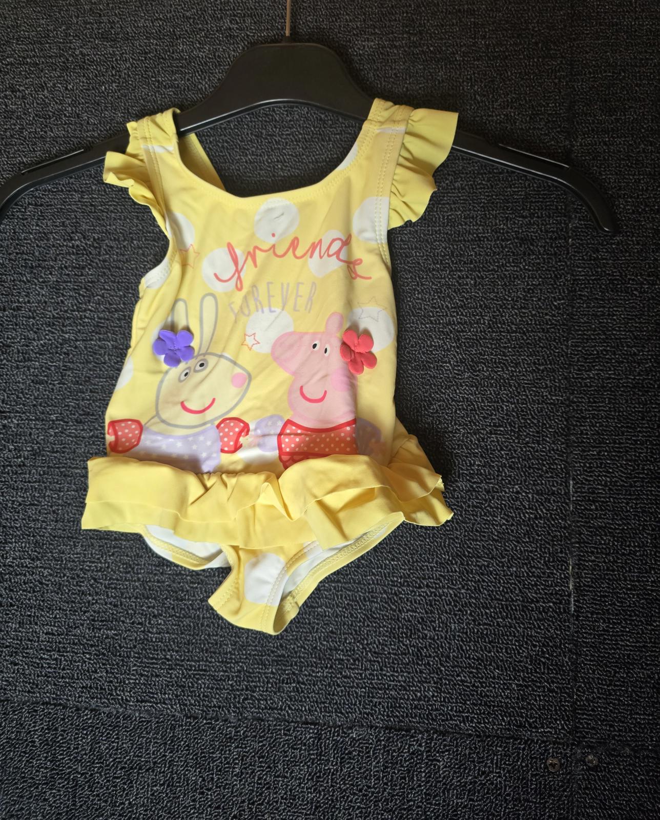 Nutmeg girls Peppa Pig yellow swimming costume age 12-18months
