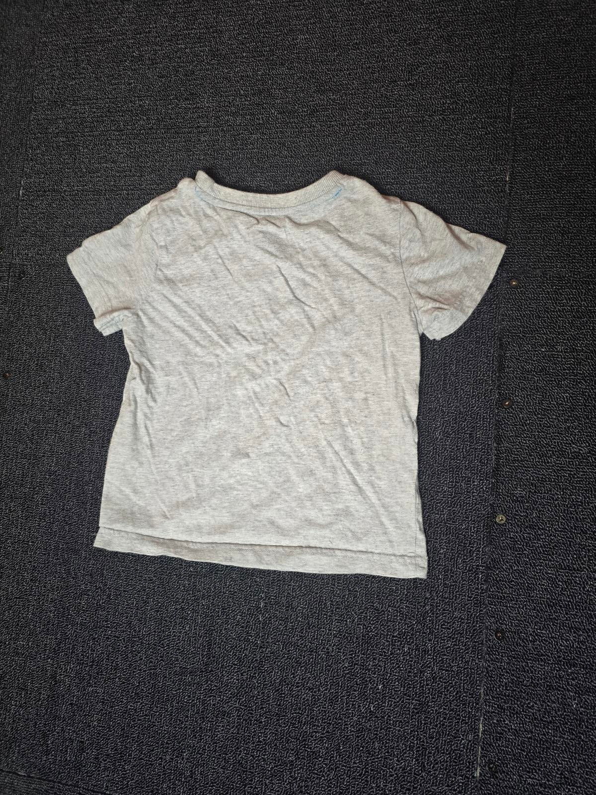 F&F boys grey dinosaur short sleeved t-shirt age 3-4years