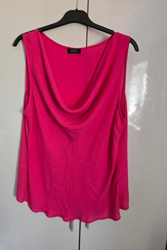 Matalan pink sleeveless vest top size 18 scoop neck