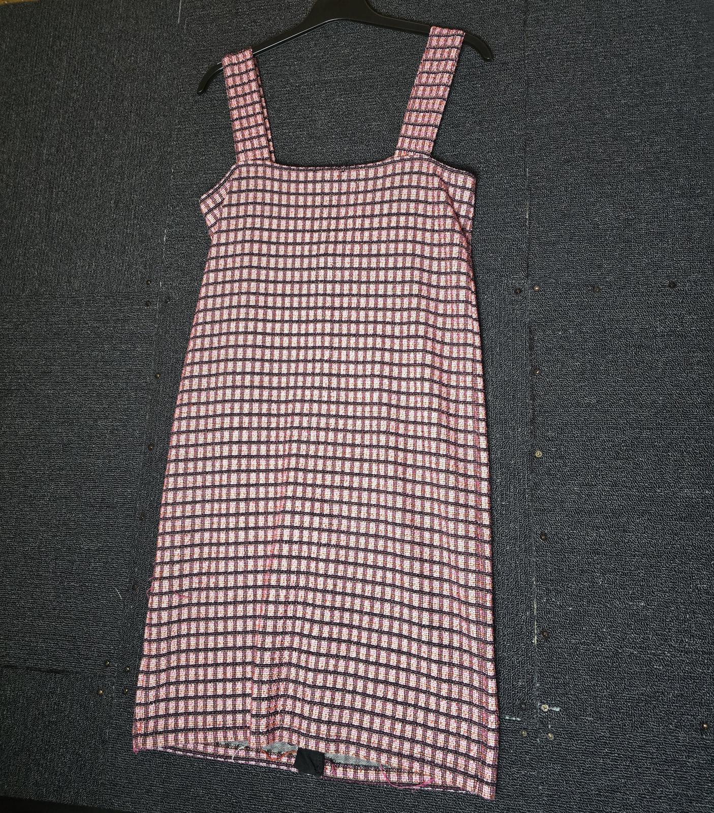 Primark Girls Pink Checked Pinafore Dress – Age 14-15 Yrs – Zip Front