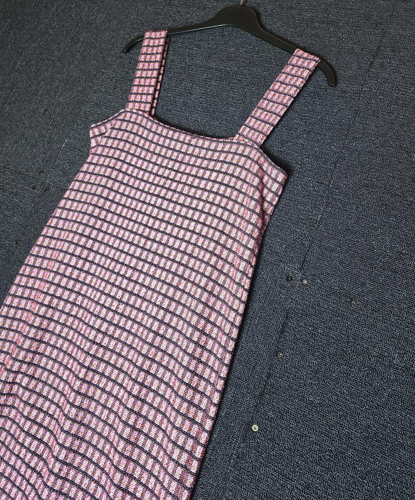 Primark Girls Pink Checked Pinafore Dress – Age 14-15 Yrs – Zip Front